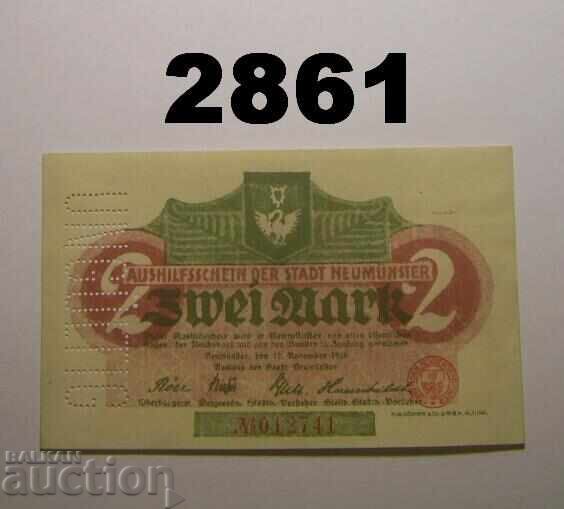 Neumunster 2 mark 1918 Германия Neumunster 2 mark 1918 Германия