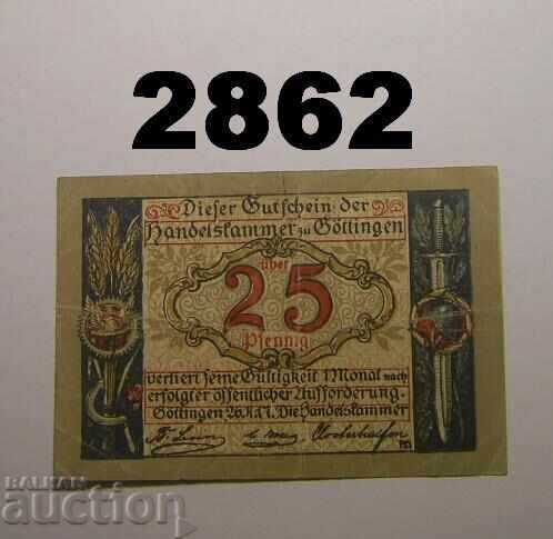 Γκέτινγκεν 25 πφένιγκ 1917 Γερμανία