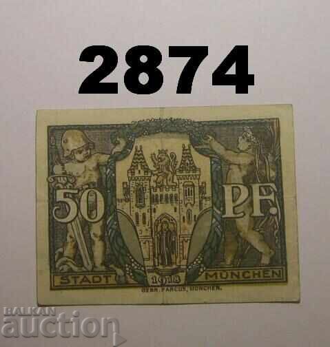 München 50 pfennig 1918 Germania cu preț 3.00 BGN | € 1.53