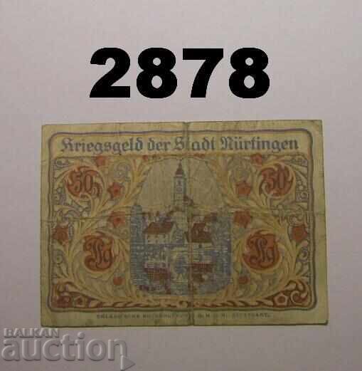 Νύρτινγκεν 50 πφέννιχ 1920 Γερμανία με τιμή 2.00 BGN | € 1.02 Νύρτινγκεν 50 πφέννιχ 1920 Γερμανία με τιμή 2.00 BGN | € 1.02