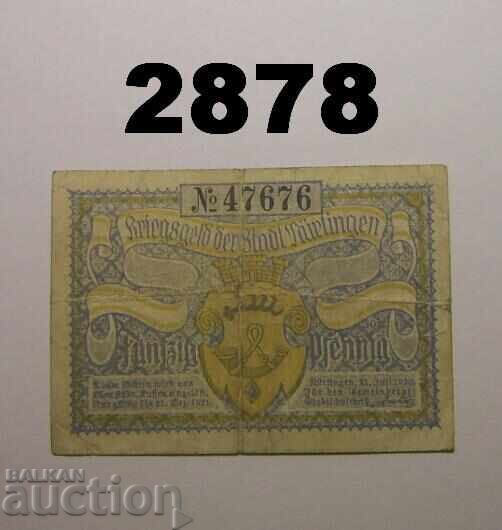 Νύρτινγκεν 50 πφέννιχ 1920 Γερμανία Νύρτινγκεν 50 πφέννιχ 1920 Γερμανία