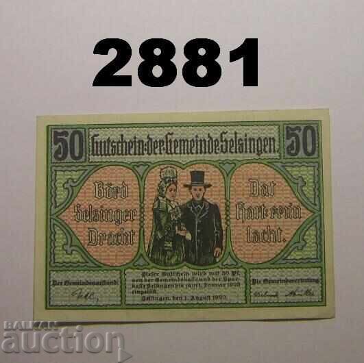 Selsingen 50 pfennig 1920 Germany with price 2.00 BGN | € 1.02