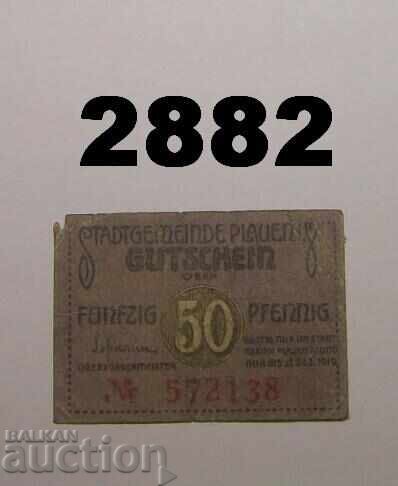 Plauen 50 pfennig 1919 Germany