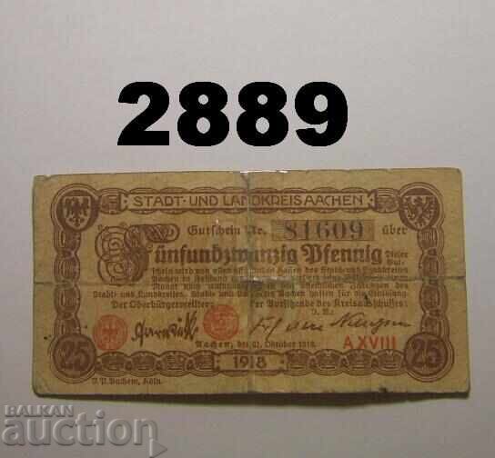 Άαχεν 25 pfennig 1918 Γερμανία