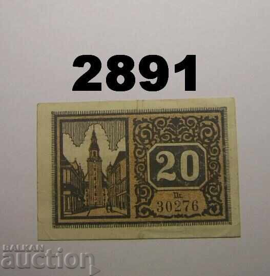 Φόρστ 20 πφέννιχ 1920 Γερμανία με τιμή 1.00 BGN | € 0.51