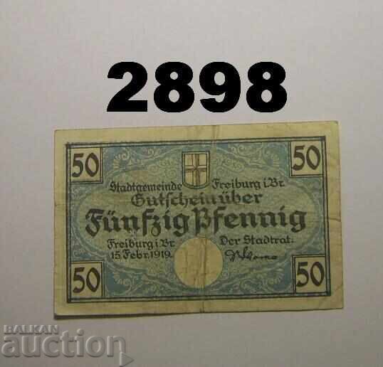 Φράιμπουργκ ι. Br. 50 πφέννιχ 1919 Γερμανία