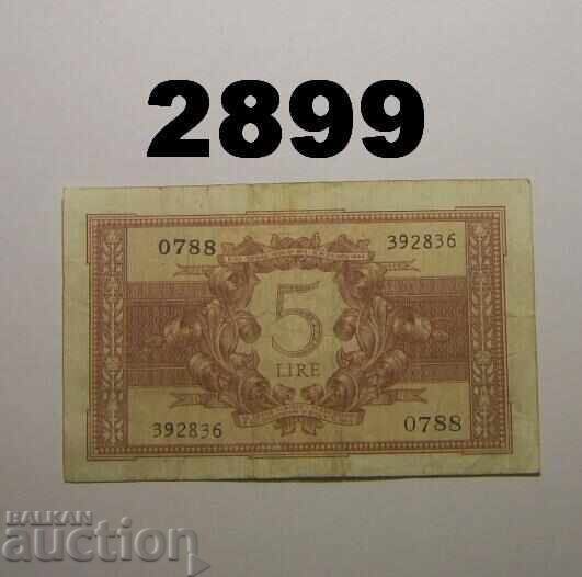 Italy 5 Lire 1944 with price 4.00 BGN | € 2.05