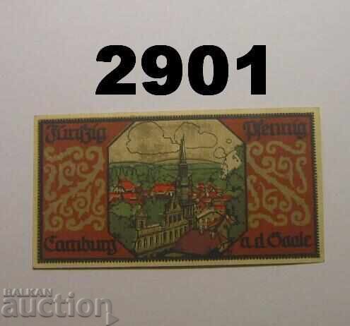 Camburg a. Saale 50 pfennig 1921 Германия с цена 2.00 лв. | € 1.02