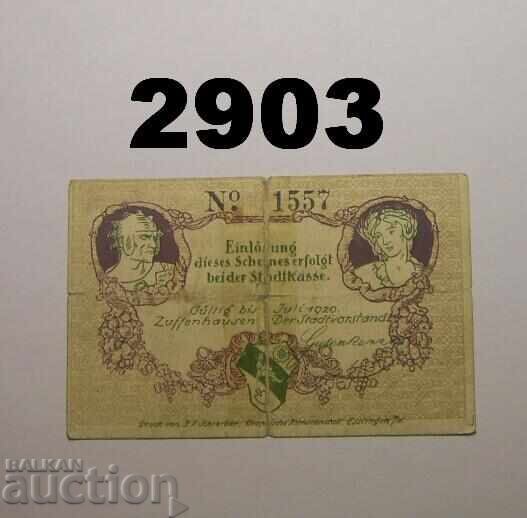 Ζούφενhausen 50 pfennig 1920 Γερμανία με τιμή 1.00 BGN | € 0.51