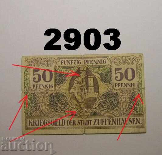 Ζούφενhausen 50 pfennig 1920 Γερμανία
