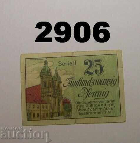 Liegnitz 25 pfennig Norgeld Германия с цена 1.00 лв. | € 0.51