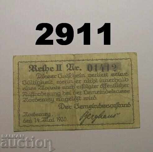 Norderney 50 pfennig 1920 Germany with price 1.50 BGN | € 0.77
