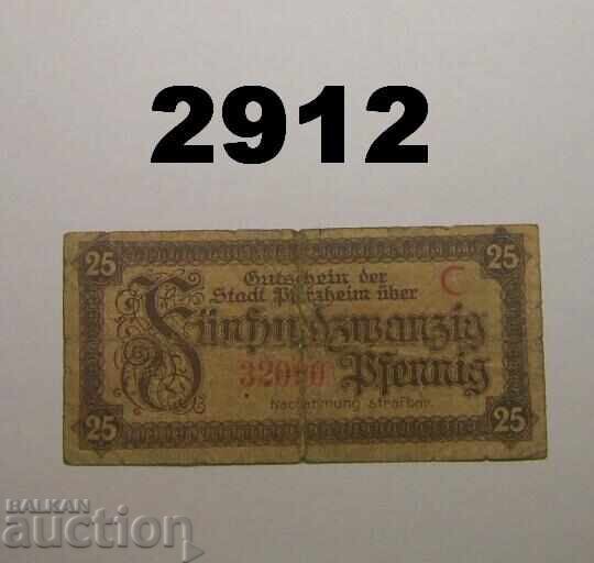 Pforzheim 25 pfennig 1920 Germania