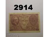 Italy 5 Lire 1944