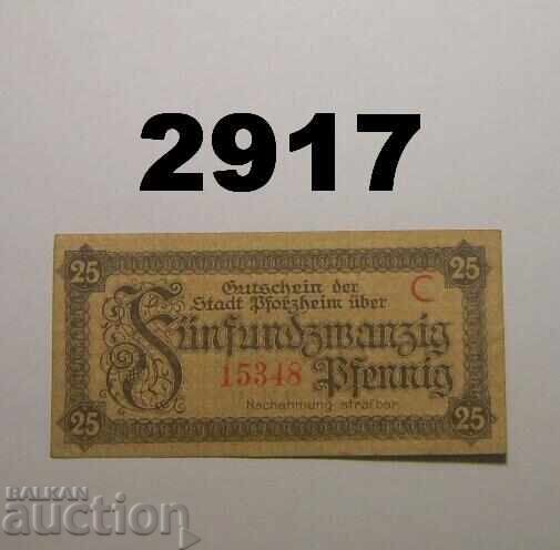 Pforzheim 25 pfennig 1920 Германия Pforzheim 25 pfennig 1920 Германия