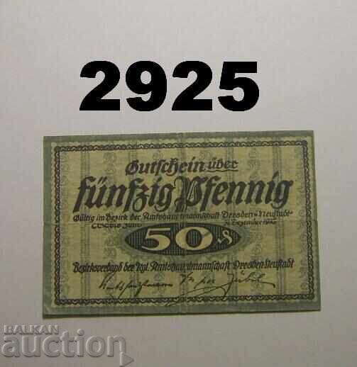 Δρέσδη-Νόιστατ 50 pfennig έως 1918 Γερμανία με τιμή 5.00 BGN | € 2.56
