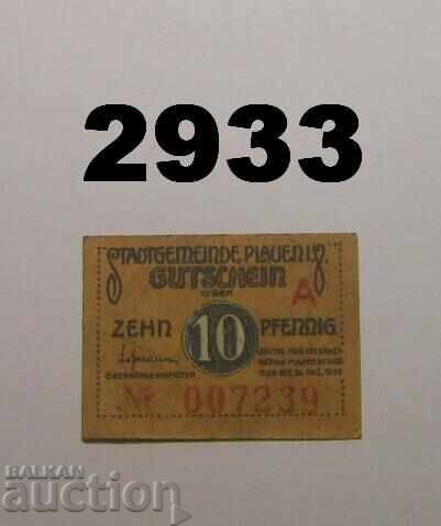 Plauen i. V. 10 pfennig до 1919 Германия Plauen i. V. 10 pfennig до 1919 Германия