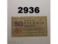 Cologne 50 pfennig 1918 Germany