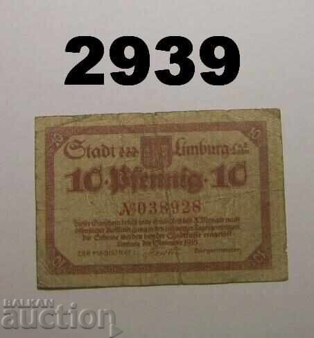 Limburg a. d. Lahn 10 pfennig 1918 Германия Limburg a. d. Lahn 10 pfennig 1918 Германия
