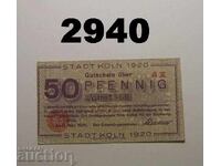 Cologne 50 pfennig 1920 Germany
