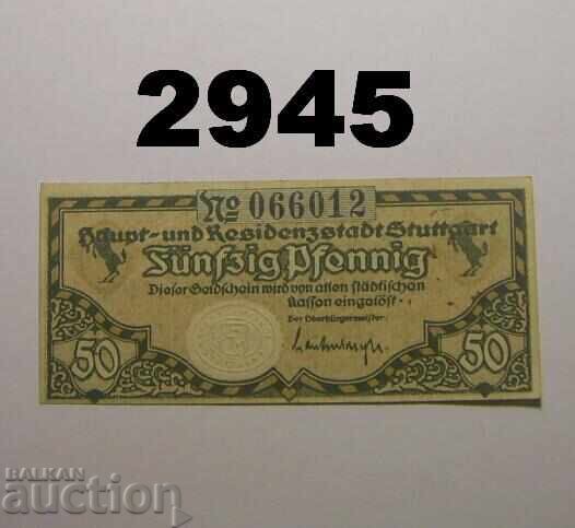 Stuttgart 50 pfennig up to 1919 Germany