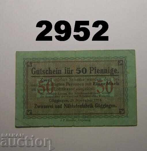 Göggingen 50 pfennig 1916 Германия