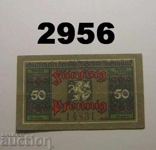 Schwäbisch-Gmünd 50 pfennig 1918 Germania Schwäbisch-Gmünd 50 pfennig 1918 Germania