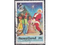 Timbrul poștal timbrat de Crăciun 1990 din Swaziland