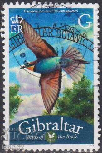 Timbrul poștal timbrat Fauna Pasărea Albina 2008 din Gibraltar Timbrul poștal timbrat Fauna Pasărea Albina 2008 din Gibraltar
