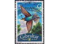 Timbrul poștal timbrat Fauna Pasărea Albina 2008 din Gibraltar