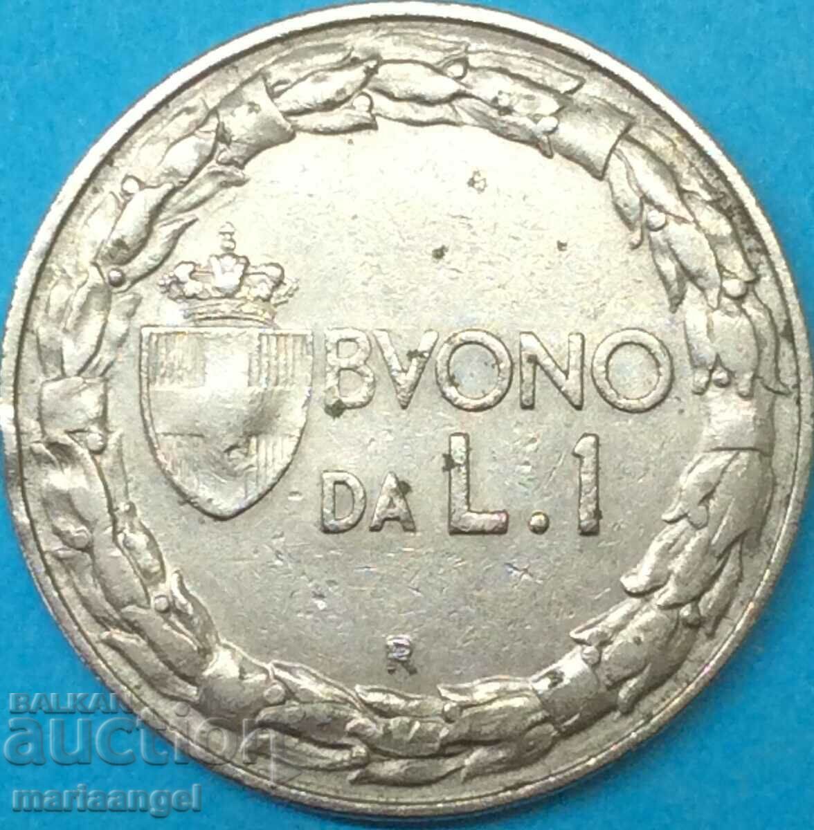 1 Lira 1924 Italy with price 5.60 BGN | € 2.86 1 Lira 1924 Italy with price 5.60 BGN | € 2.86