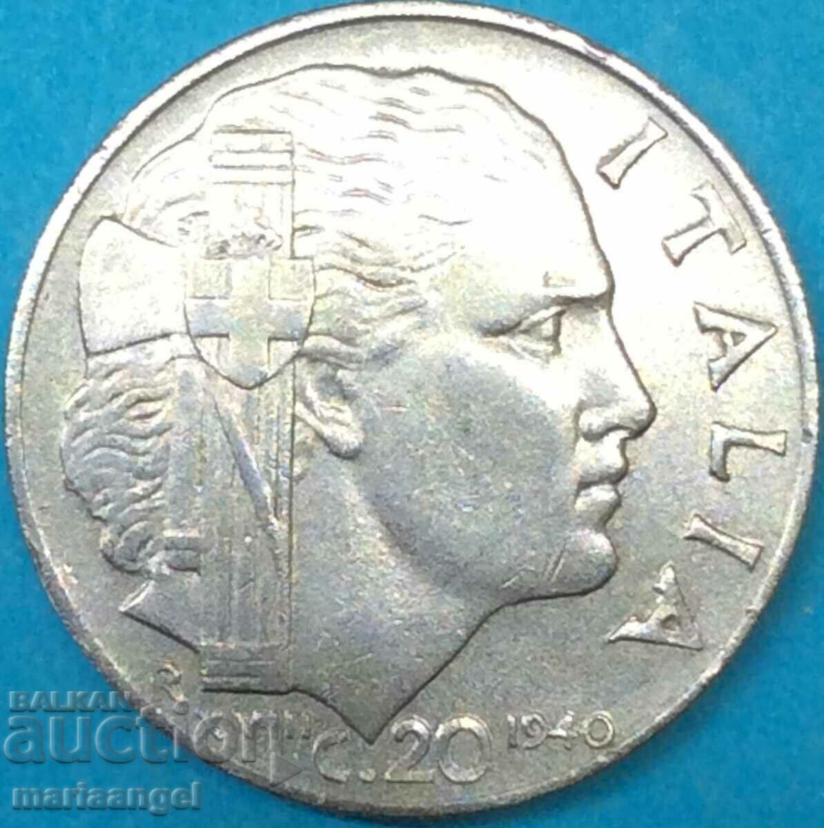 20 centesimi 1940 Ιταλία Victor Emmanuel III - 7