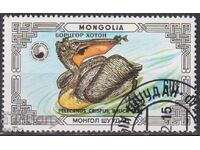 Stamped Fauna Bird Pelican 1986 from Mongolia