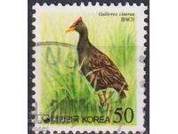 Stamped Fauna Bird Water Rooster 1998 from South Korea