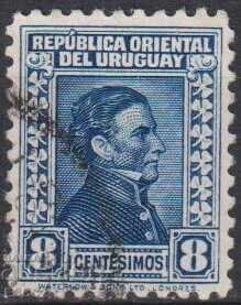 Σφραγισμένη γραμματόσημο Γενικού Χοσέ Χερβάσιο Αρτίγας 1928 Ουρουγουάη Σφραγισμένη γραμματόσημο Γενικού Χοσέ Χερβάσιο Αρτίγας 1928 Ουρουγουάη