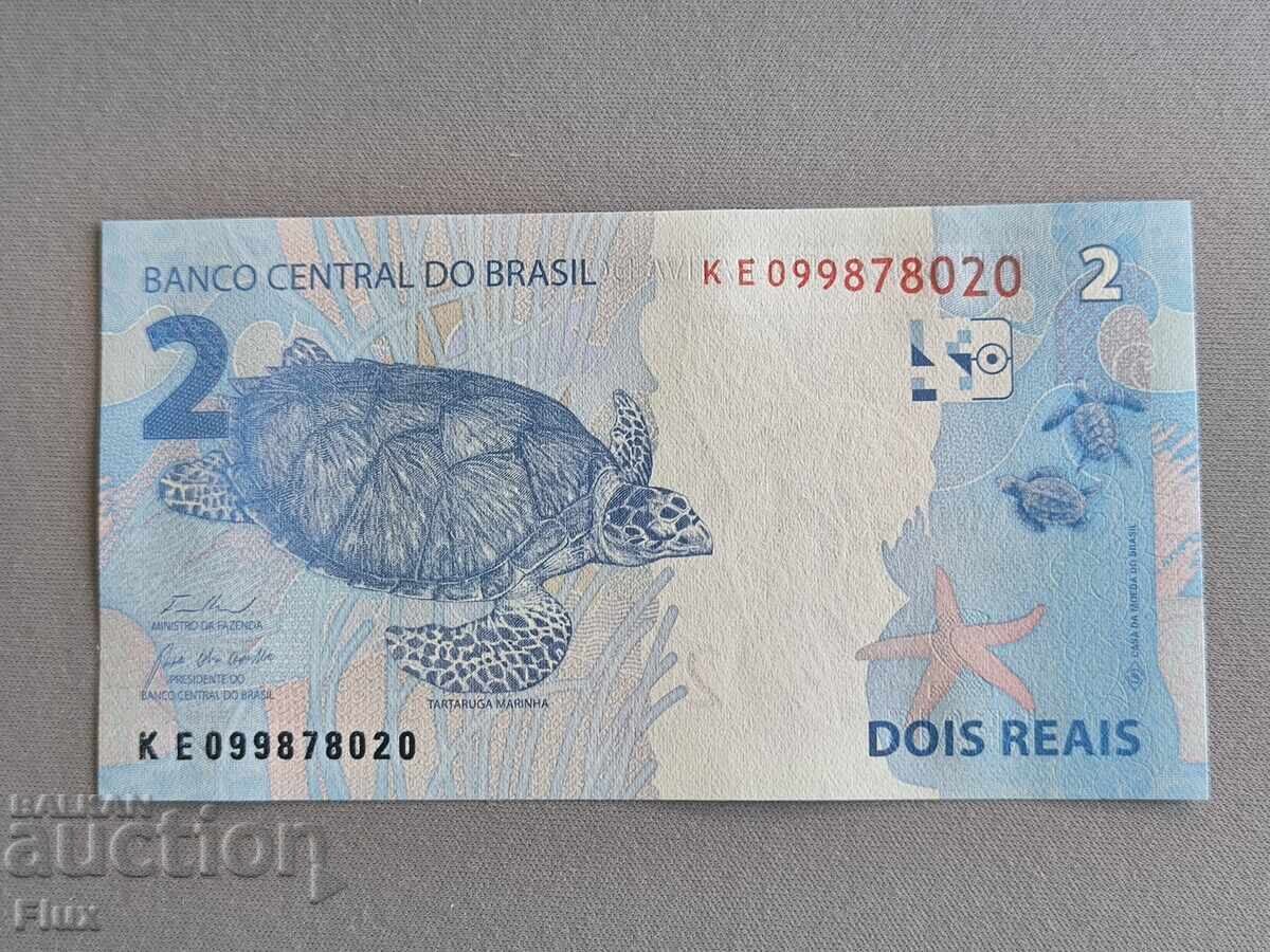 Banknote - Brazil - 2 Reales UNC | 2010 with price 5.00 BGN | € 2.56 Banknote - Brazil - 2 Reales UNC | 2010 with price 5.00 BGN | € 2.56