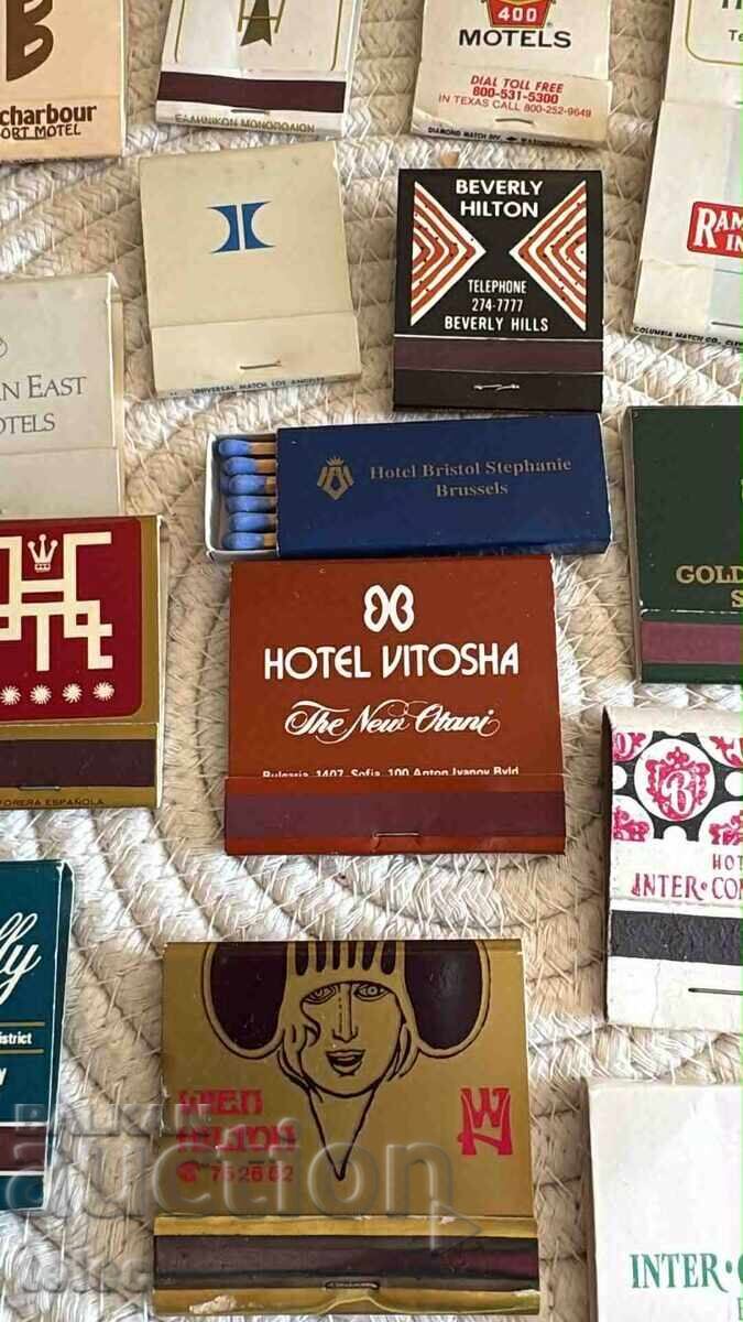 Auction Set of advertising matches, hotels from around the world Auction Set of advertising matches, hotels from around the world