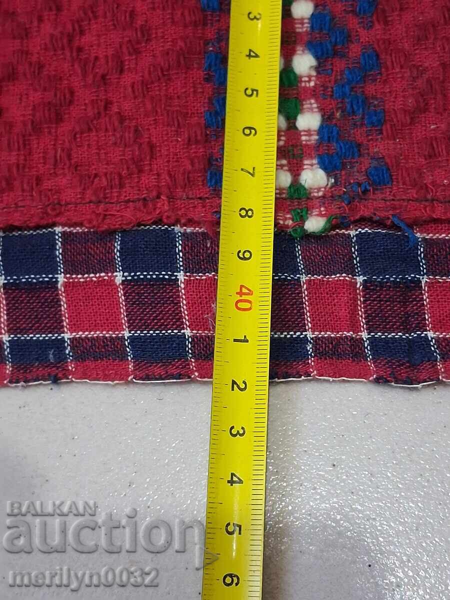 Παλιά υφαντή κεντητή κεντητή μαξιλαροθήκη - 5