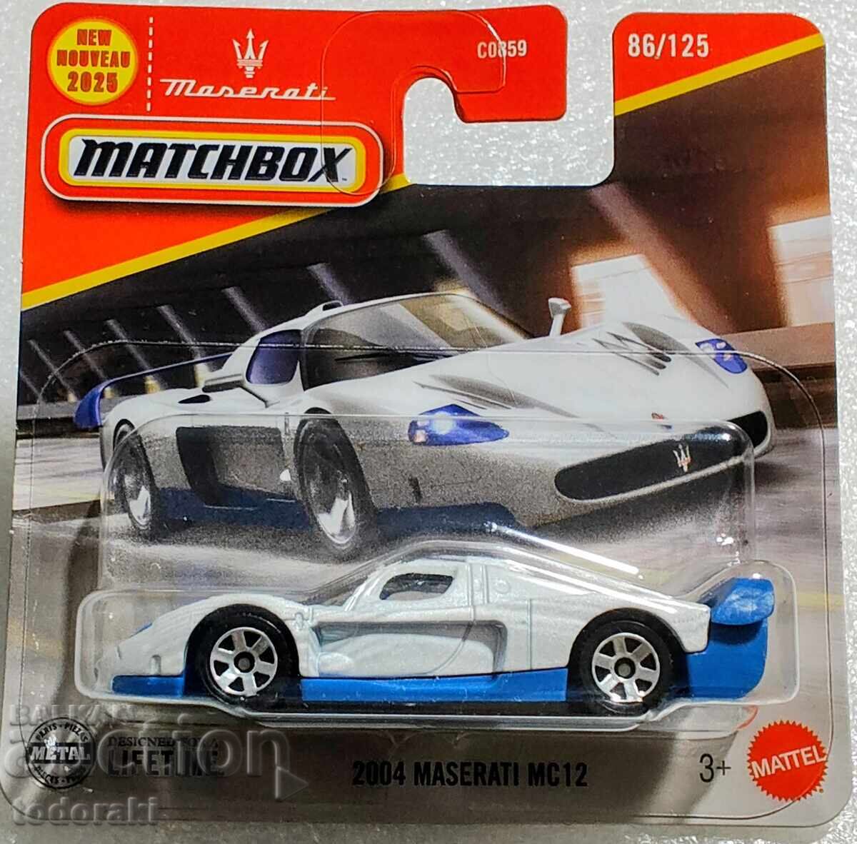 Matchbox 2004 Maserati MC12 1:64 Maserati Matchbox Car