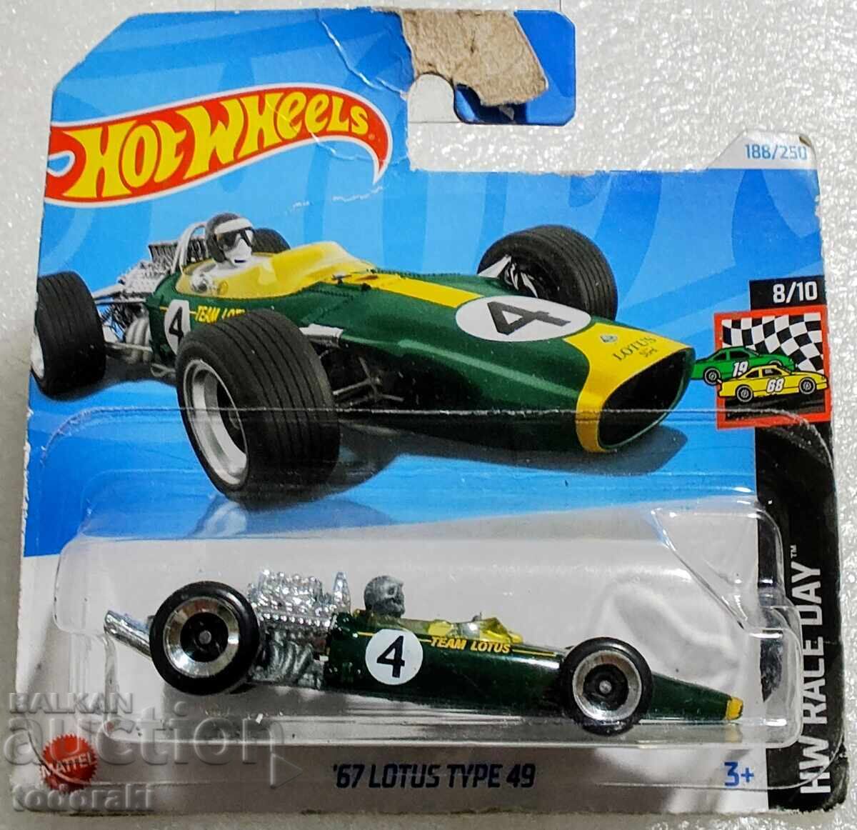 Hot Wheels 67 Lotus Type 49 Хот Уилс Количка Лотус Формула