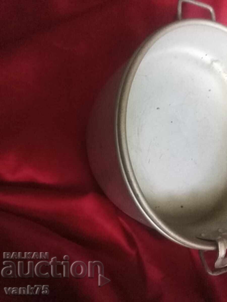 Παράδοση Αλουμινένιο στρατιωτικό δοχείο φαγητού με πιάτο