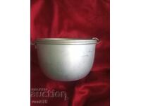 Cănuță de aluminiu pentru soldat cu farfurie