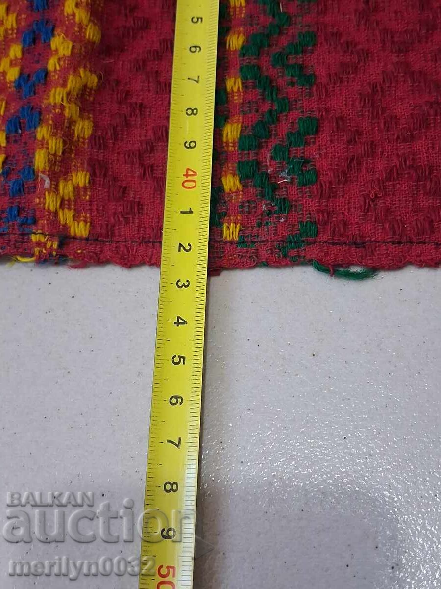 Old woven embroidered embroidered costume pillow case - 5