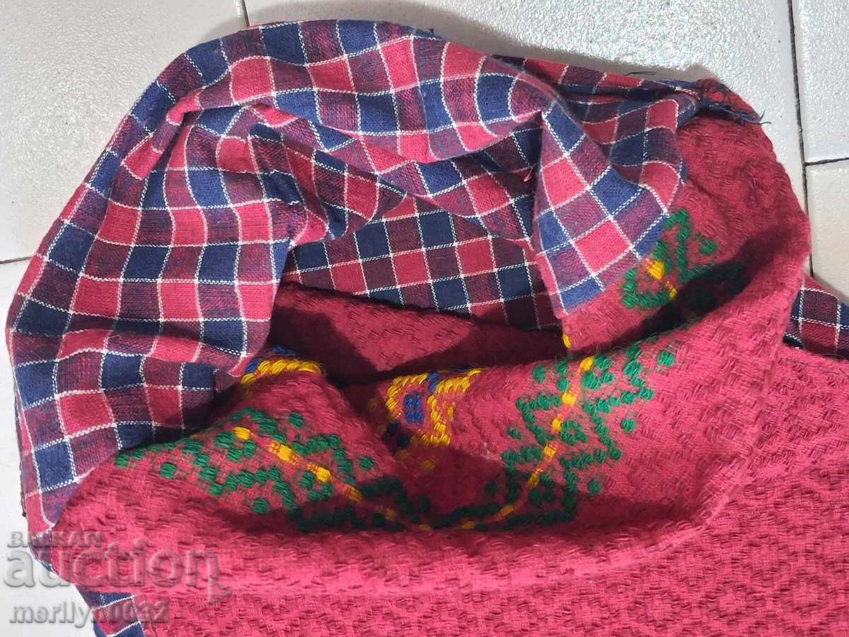 Old woven embroidered embroidered costume pillow case - 6