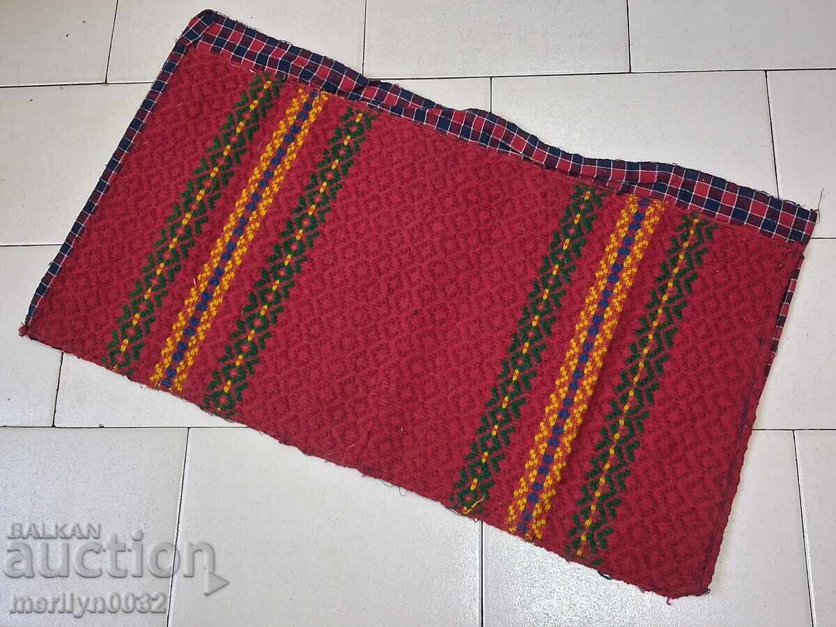 Old woven embroidered embroidered costume pillow case - 7