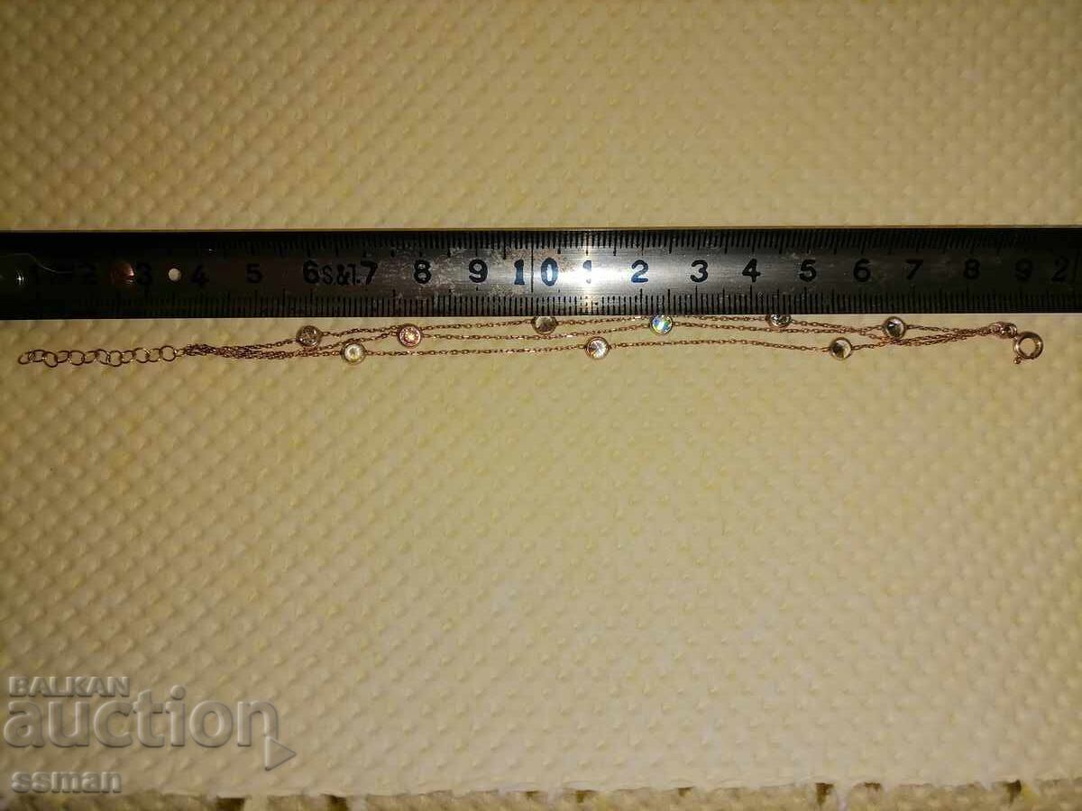 Silver bracelet, gold plated, with stones with price 15.00 BGN | € 7.67 Silver bracelet, gold plated, with stones with price 15.00 BGN | € 7.67