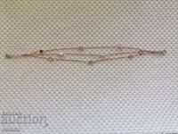 Silver bracelet, gold plated, with stones