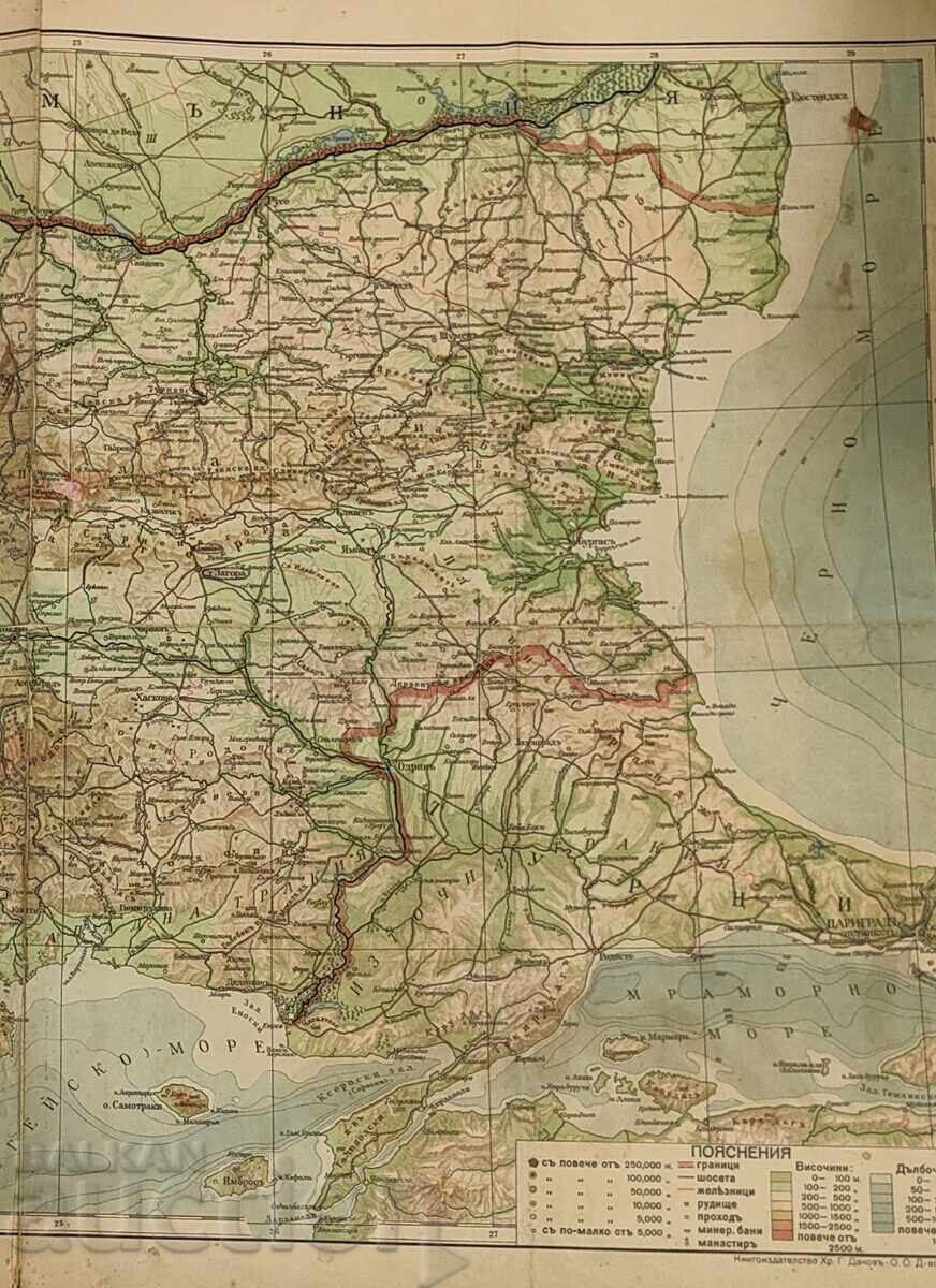 Licitație HARTĂ GEOGRAFICĂ AUTENTICĂ A REGATULUI BULGARIEI Licitație HARTĂ GEOGRAFICĂ AUTENTICĂ A REGATULUI BULGARIEI