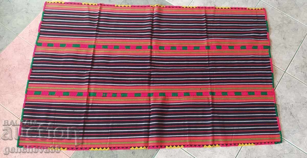 Livrarea Covor etno din lână, model carouri, 75/120cm