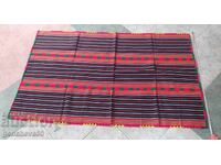 Covor etno din lână, model carouri, 75/120cm